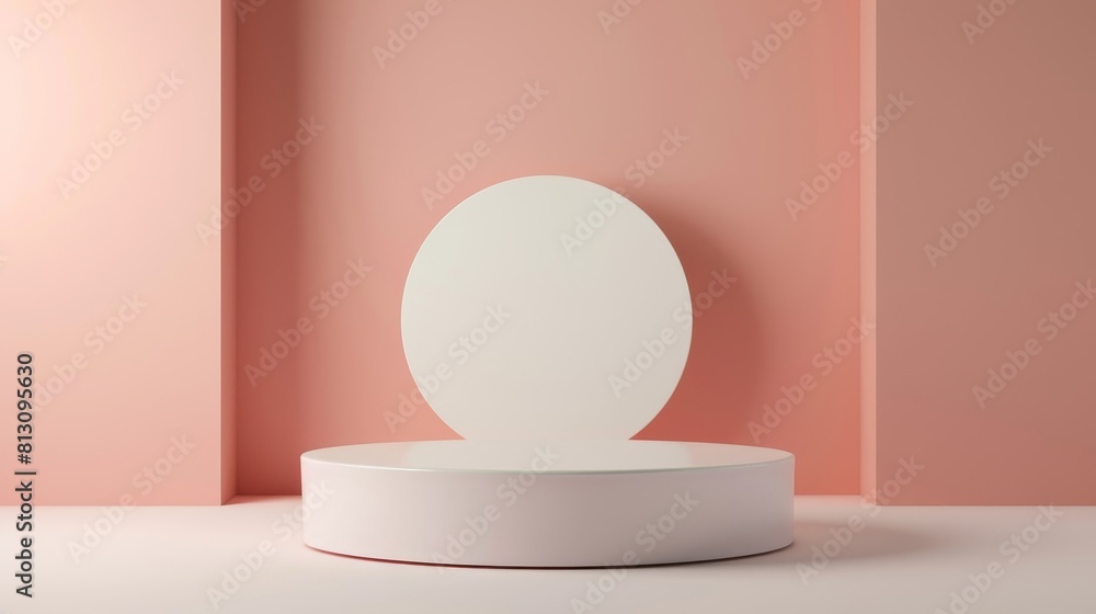 3D Illustrate Minimalist Design Product Podium. 3D Illustrate Minimalist Design Product Podium.