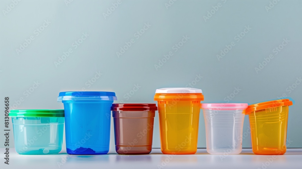 Organized plastic container collection for ease. Organized plastic container collection for ease.