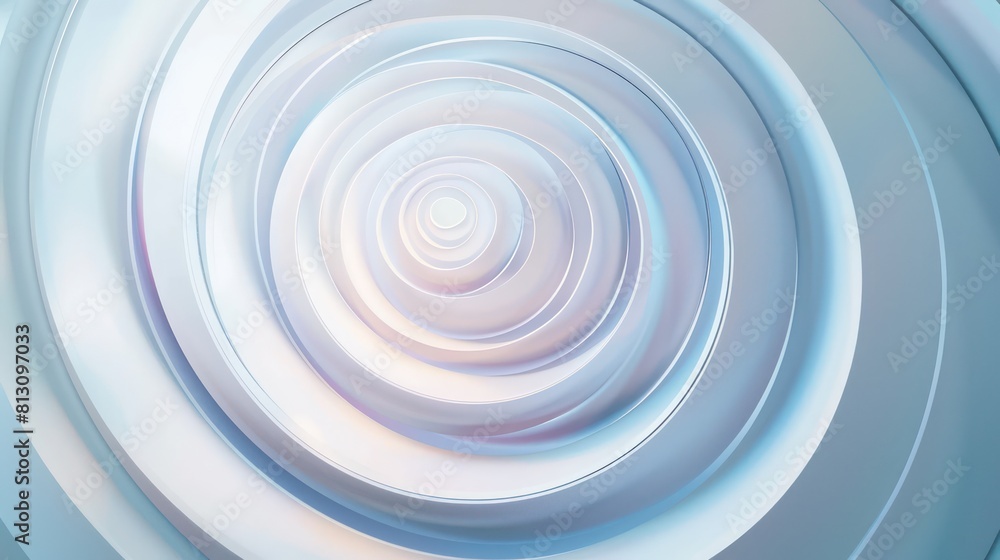 circular abstract logo, white background