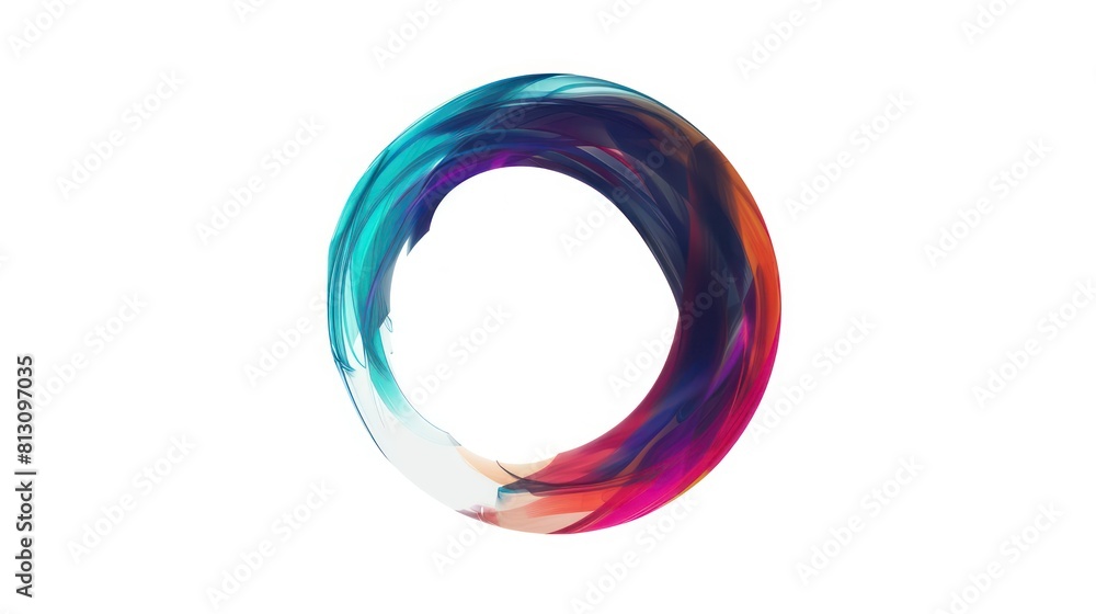 circular abstract logo, white background circular abstract logo, white background