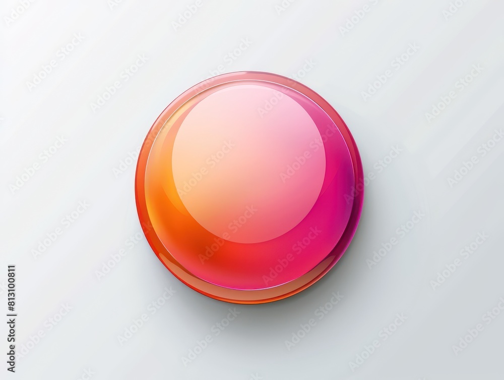 UI button glossy colors, white background UI button glossy colors, white background
