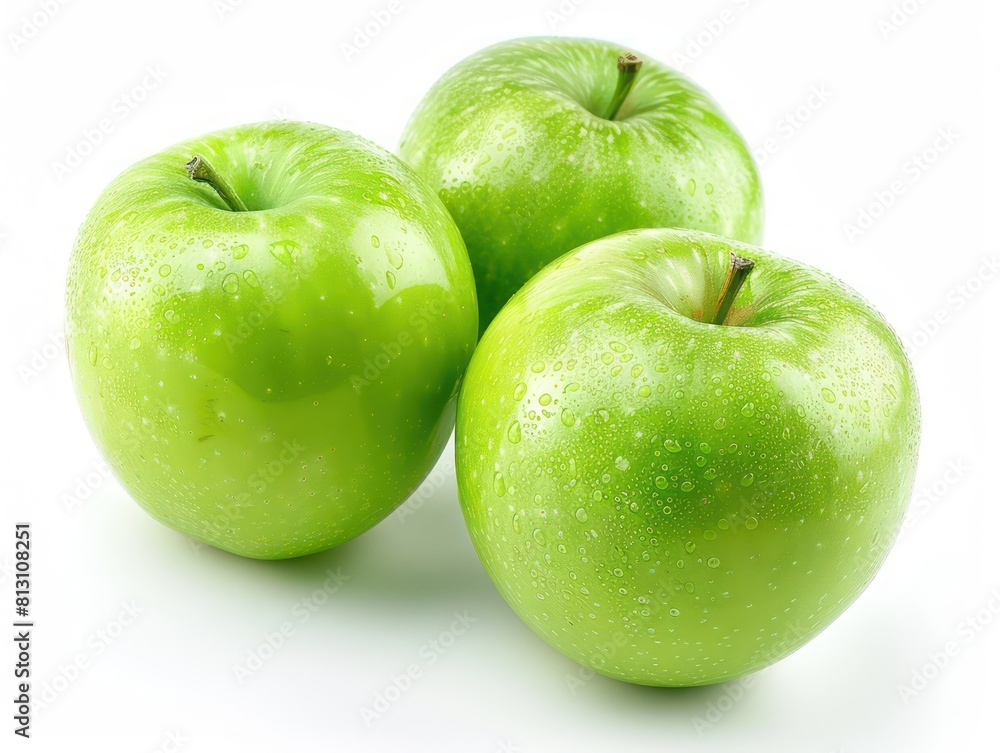 green apple on white background green apple on white background