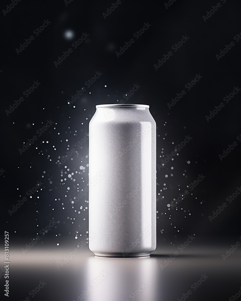 white soda or beer can mockup, cold fresh background white soda or beer can mockup, cold fresh background