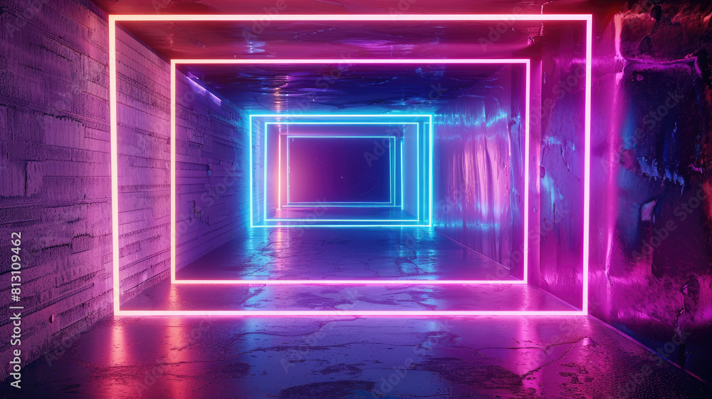 3d render, abstract futuristic neon background with glowing ascending lines 3d render, abstract futuristic neon background with glowing ascending lines