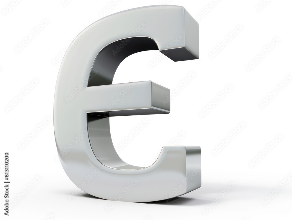 E letter icon color, white background E letter icon color, white background