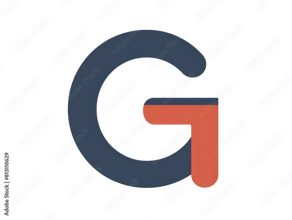 G letter icon color, white background G letter icon color, white background