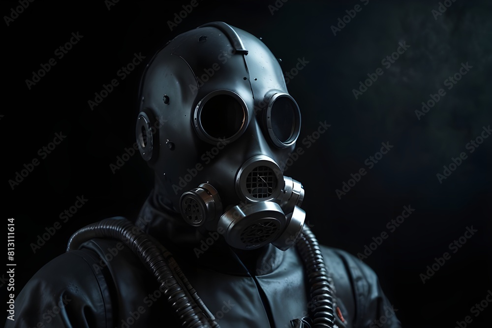 soldier in mask