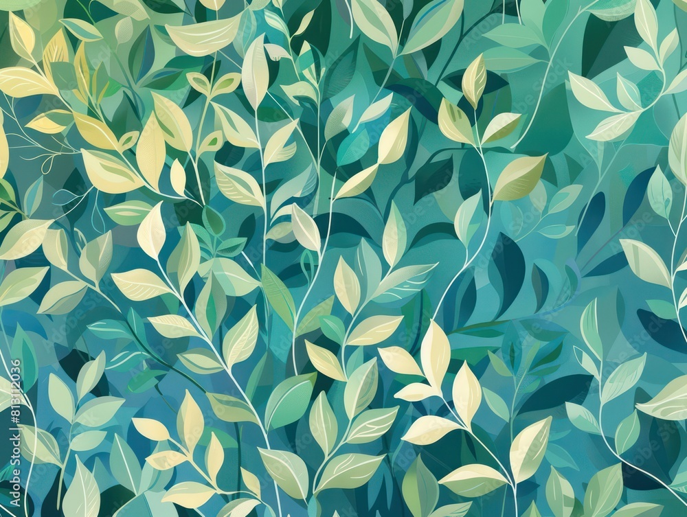 plants springs, green blue pastel colors plants springs, green blue pastel colors