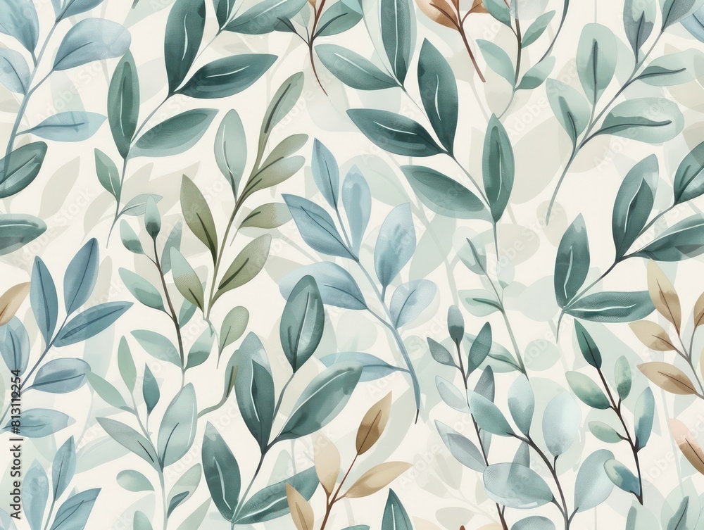 plants springs, green blue pastel colors plants springs, green blue pastel colors