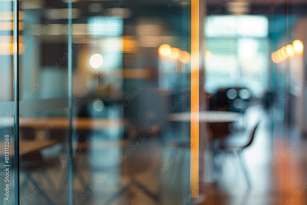 Abstract modern glass office interior. Background to showcase your product Abstract modern glass office interior. Background to showcase your product