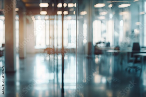 Wallpaper Mural Abstract Modern Glass Office Interior for Product Showcase Torontodigital.ca