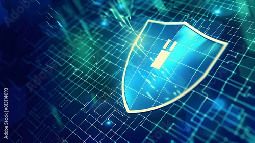 A digital shield defending against cyber threats