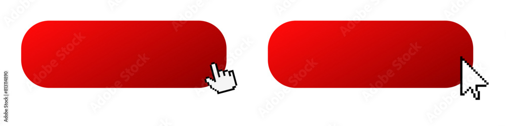 Click cursor button. Computer mouse pointer frame Click cursor button. Computer mouse pointer frame