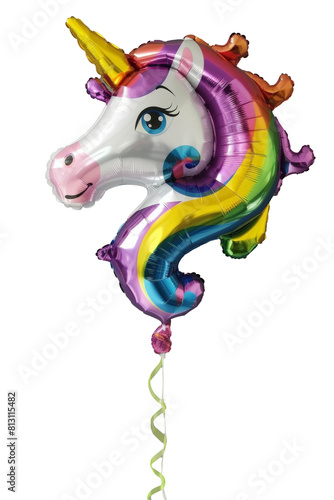 Unicorn balloon isolated on transparent background png
