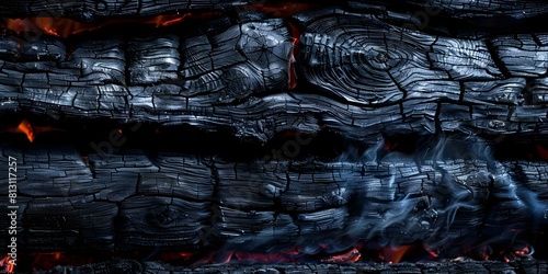 Black charred wood texture background with burning coal and burnt wood. Concept Wood Texture Background, Charred Wood, Burning Coal, Burnt Wood, Dark Aesthetic