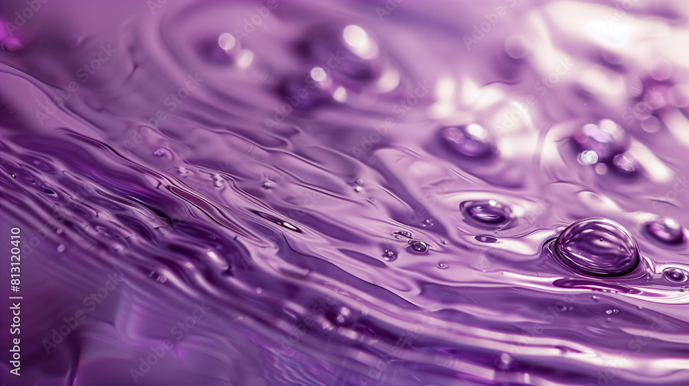 Macro Abstraction of Lavender Oil Droplets on Water Macro Abstraction of Lavender Oil Droplets on Water