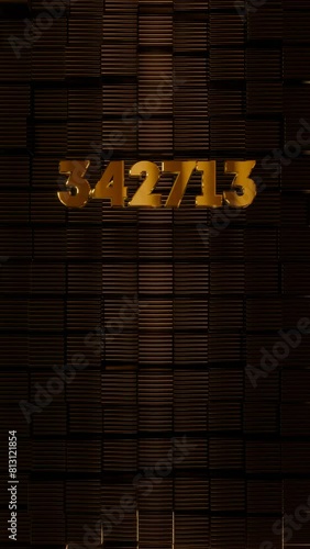 500k Vertical Art-Deco Celebration video introduction counter for the reaching 500000 subscribers, followers or likes. Also can be used in marketing, such: lottery, discounts and promotions.