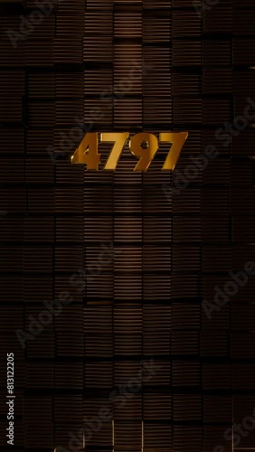 7k Vertical Art-Deco Celebration video introduction counter for the reaching 7000 subscribers, followers or likes. Also can be used in marketing, such: lottery, discounts and promotions.