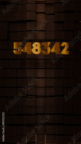 800k Vertical Art-Deco Celebration video introduction counter for the reaching 800000 subscribers, followers or likes. Also can be used in marketing, such: lottery, discounts and promotions.