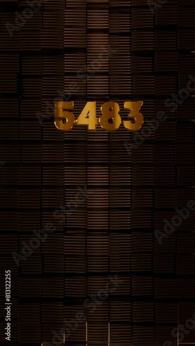 8k Vertical Art-Deco Celebration video introduction counter for the reaching 8000 subscribers, followers or likes. Also can be used in marketing, such: lottery, discounts and promotions.