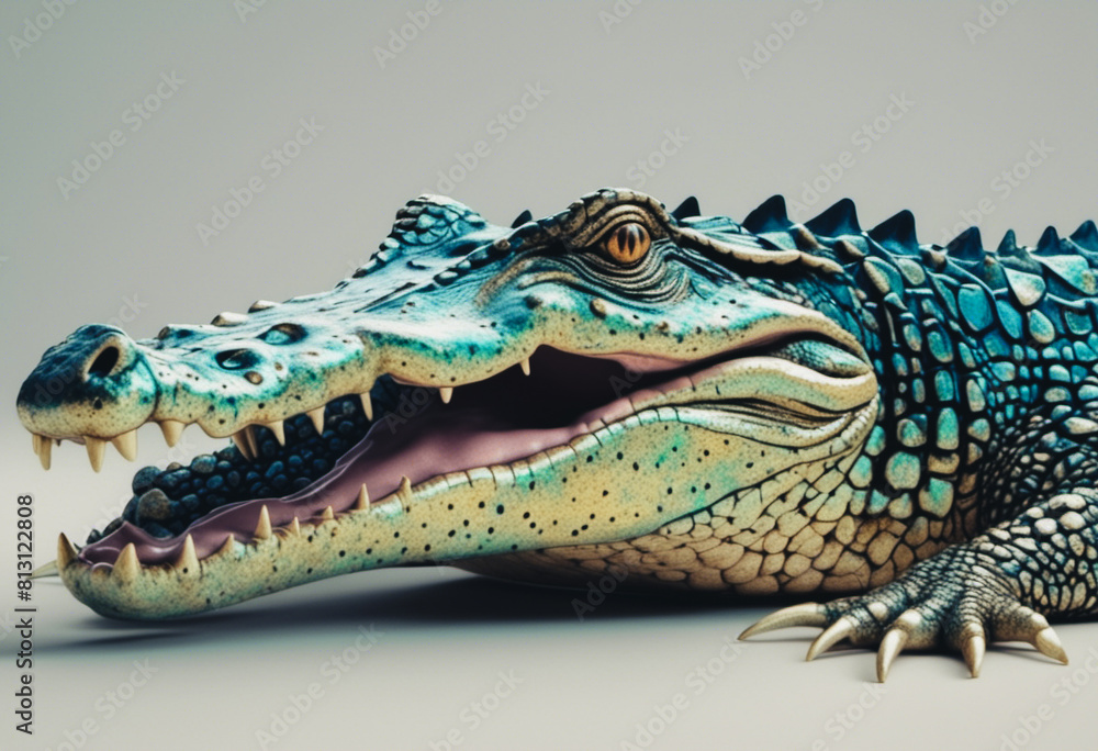 Fototapeta premium head of a crocodile