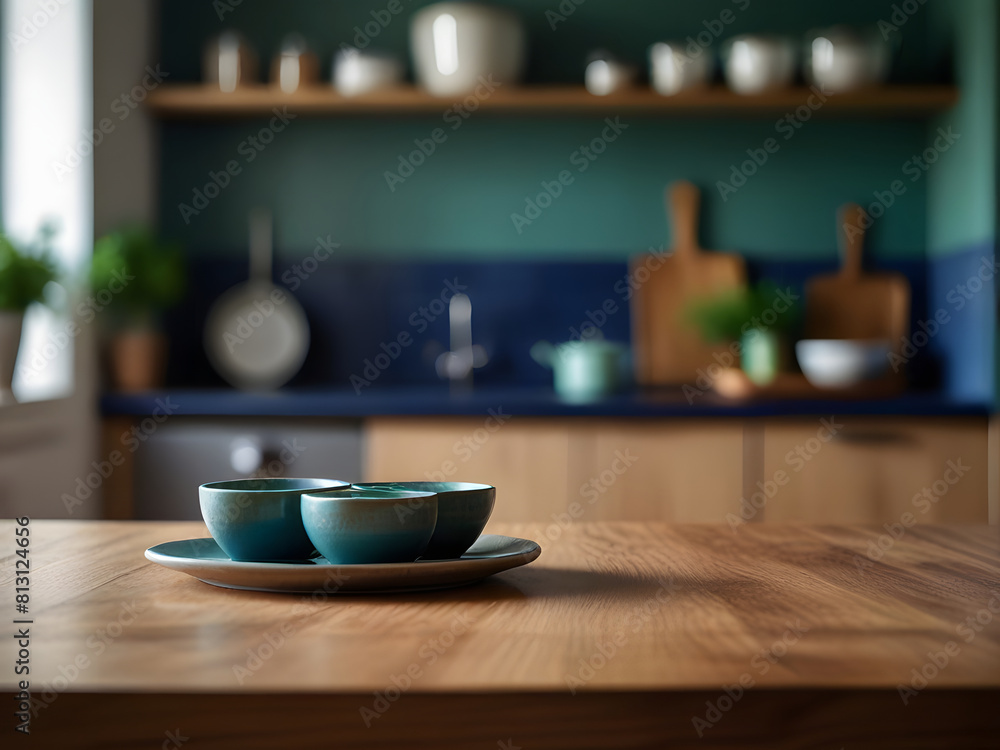 Set of fancy mini bowl on wooden table Set of fancy mini bowl on wooden table