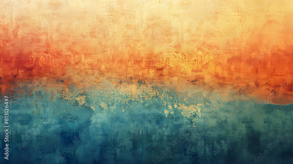 Fototapeta premium Desert Oasis Dawn Gradient Background: Radiance of Sunrise