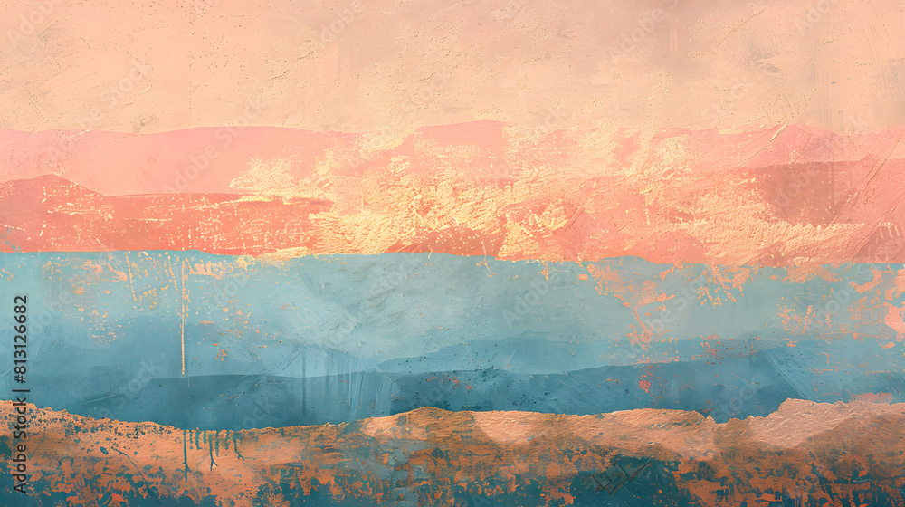 Fototapeta premium Desert Sunset Gradient Texture Background: Serenity at Dusk