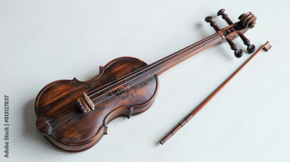 Obraz premium musical instrument ,fiddle , white background