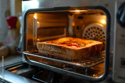 A toaster oven with adjustable temperature control, perfect for precise cooking.