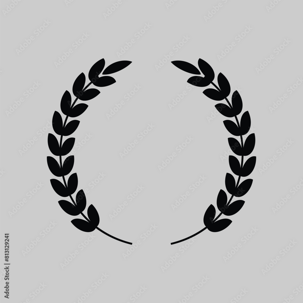 Obraz premium Laurel Wreath vector Symbol Icon Logo Design
