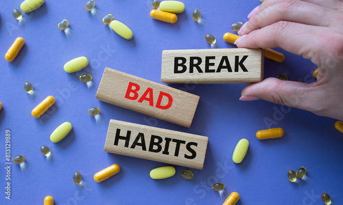 Valokuva Break bad habits symbol