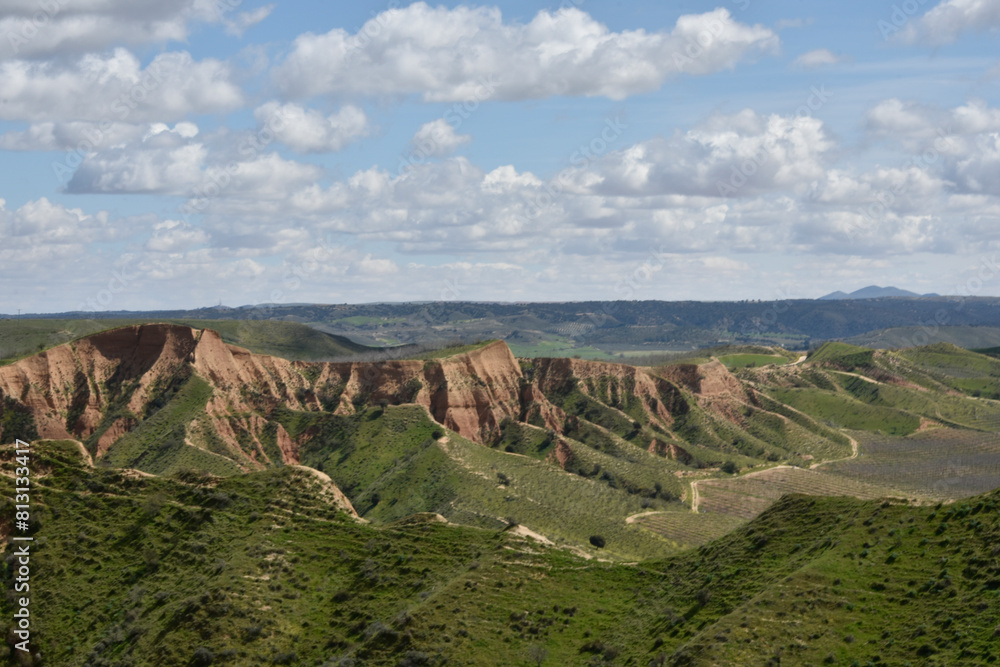 Fototapeta premium photographs of beautiful landscapes with cliffs and water lagoon