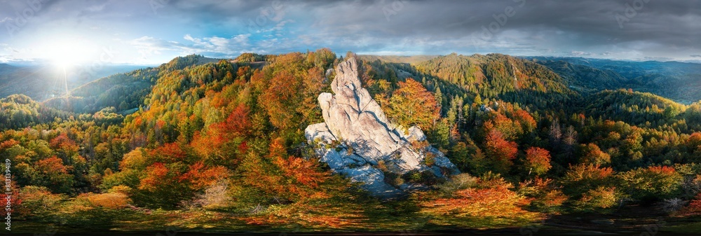 The Sokilsky ridge in the Carpathians