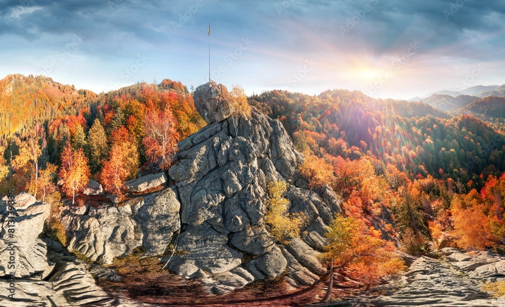 The Sokilsky ridge in the Carpathians