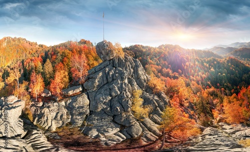 Obraz na płótnie The Sokilsky ridge in the Carpathians w salonie