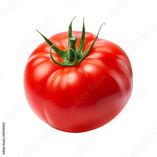 Wallpaper Mural  Tomato vegetable isolated on white or transparent background. One fresh tomato Torontodigital.ca