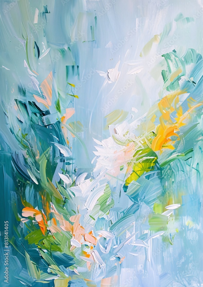 Vibrant Abstract Flower Art Vibrant Abstract Flower Art