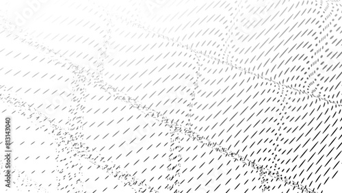 Halftone Abstract Waves. with  gradient dynamic fade out
