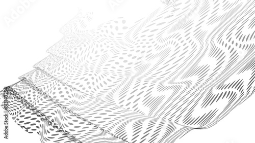 Halftone Abstract  with  gradient dynamic fade out