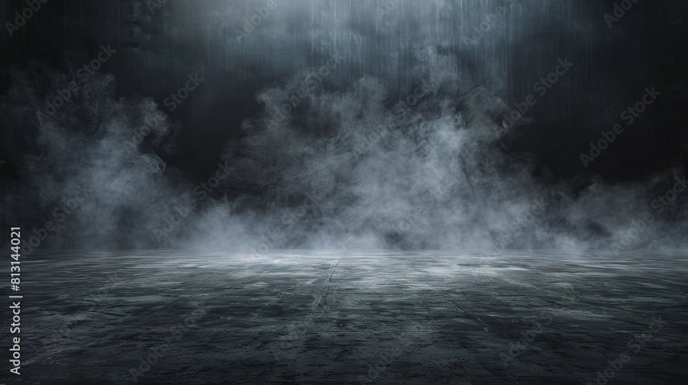 Black background with smoke Black background with smoke