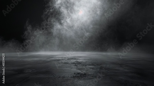 Black background with smoke