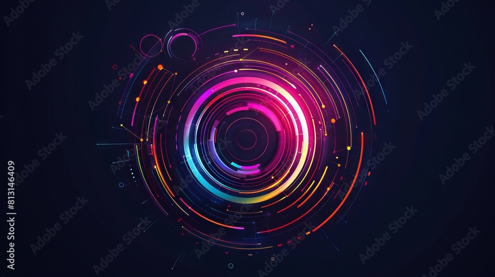 Technology concept logo design Technology concept logo design