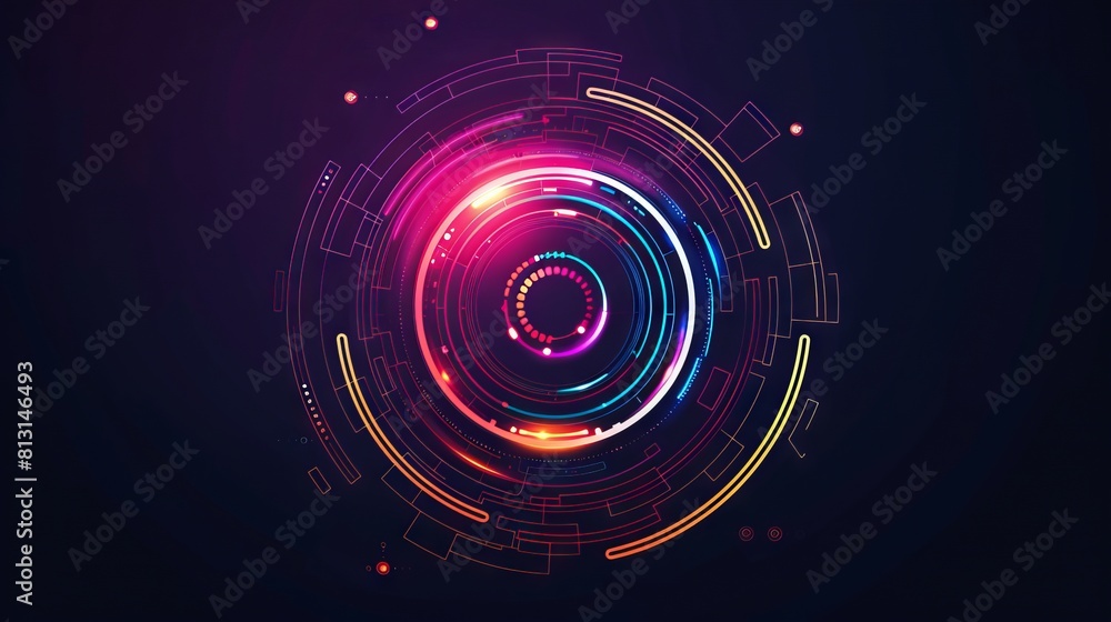 Technology concept logo design Technology concept logo design