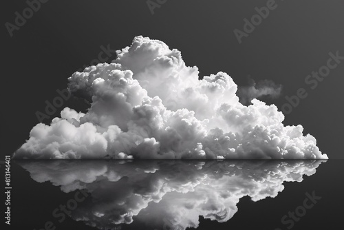 Cloud Reflection Art  Ethereal Clouds Captured in a Glassy Surface