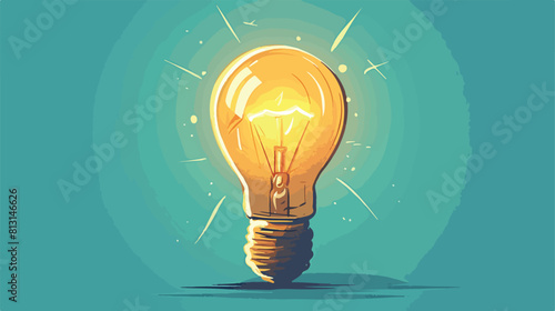 Matted opaque tungsten light bulb side view sketch photo