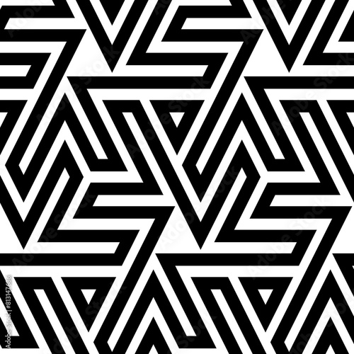 Ethnic ornament. Figures, triangles pattern. Geometric wallpaper. Tribal background. Folk backdrop. Mosaics motif. Digital paper, web design, textile print. Seamless image. Vector art work.