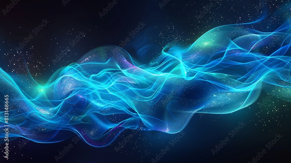 Obraz premium Vibrant Cosmic Abstract Art for Digital Design Projects
