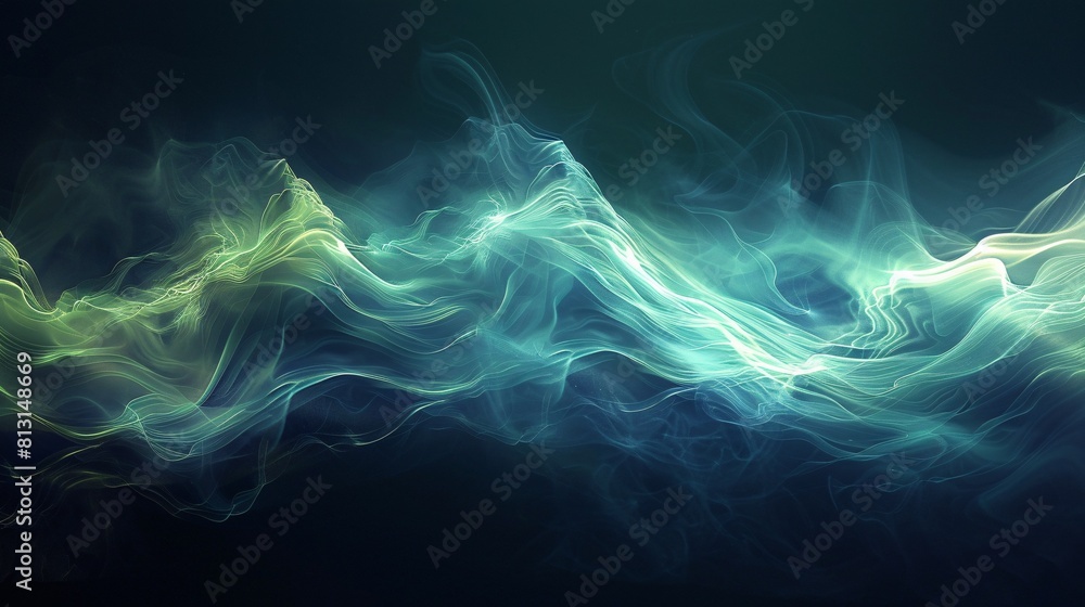 Obraz premium Electric Vapor Art: Abstract Digital Illustration with Aether-like Texture