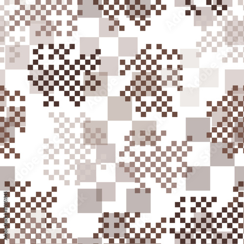 Weaving Pattern square more frequent, Vector seamless pattern. Trendy abstract background.